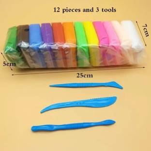 Awiclo 12 Color/Set Light Clay Air Dry Polymer Plasticine Clay Super Light Art Clay Art Clay