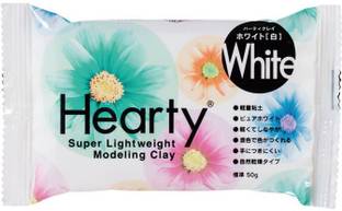 Padico Hearty Super Light Weight Modeling Clay 50g Color White (Japan Import) Art Clay