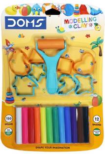 DOMS Modelling Clay 12 Shades Art Clay