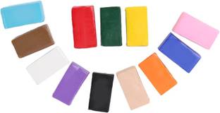 FRKB Multicolor Polymer Oven Bake Clay Pack of 12pc, 150g Art Clay