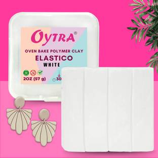 OYTRA Translucent Polymer Clay Elastico Series 57g / 2OZ Oven Bake Flexible Clay Art Clay