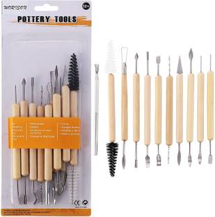 लाइक इट HOME BUY Ceramic Clay Tool Set - 11 Pieces आर्ट क्ले