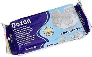 Arrolliant Dozen Modelling Clay Air Hardening (White) 250 GMS Art Clay
