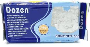 Kreative Kraft Air Dry Hardening Clay | 500g White Clay Art Clay