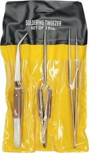 Scorpion Soldering Tweezers Fibre Grip 3 piece