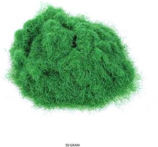 KRAFTMASTERS 50 GRAM Artificial Fairy Grass Powder for Craft & Landscape Decoration(Green)