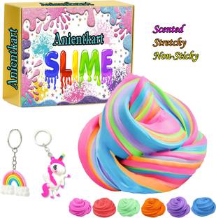 AncientKart Creative Crystal Mud for Art Craft and play set of with unicorn accessories