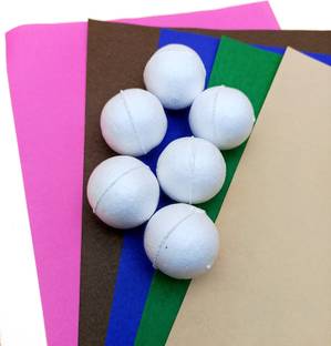 CLOUDED HOBBIES Craft StyroFoam Balls White balls for DIY Art crafts