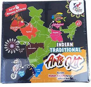 PROSPO Indian Traditional Arts Kit, Set of 4 Amazing Art Forms