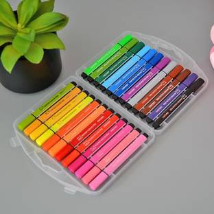 AEXONIZ TOYS Washable 24 Piece Sketch Pen for Colour Pen Drawing,Painting,Sketching Sketch Pen For Kids Nib Sketch Pens  with Washable Ink