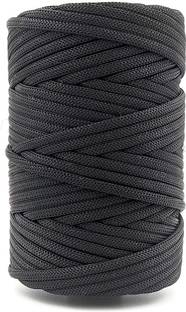 Sui Dhagga Black PP Knot Rope Macrame Thread/Cord/Dori 3 mm Soft Nylon