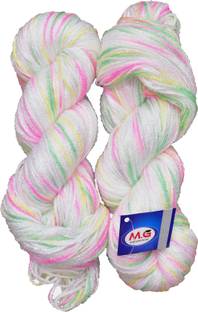 M.G Enterprise Knitting Yarn Multi Wool, Cream Pie 200 gm Best Used with Knitting Needles, Crochet Needles Wool Yarn for Knitting.