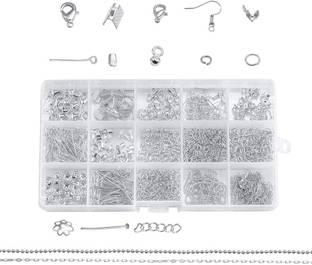 Beadsnfashion Silver Plated Jewellery Making Finding Accessories With Box