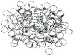 Crafts Haveli 4Mm 21 Gauge Open Jump Rings - Silver Plated - 100 Pcs