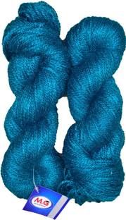 M.G Enterprise Rabit Excel Morphankhi (200 gm) Wool Hank Hand knitting wool / Art Craft soft fingering crochet hook yarn, needle knitting yarn thread dyed