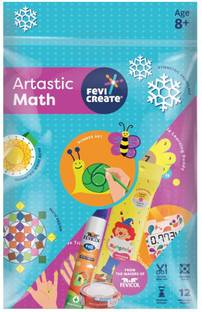 फेविक्रिएट Artastic Maths DIY Art & Craft Kit , Creative Kit for kids 8+ yrs