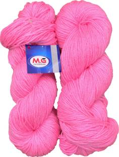 M.G Enterprise Knitting Yarn Martina Wool, Crave Wool Pink 200 gm Best Used with Knitting Needles, Crave Wool Crochet Needles Wool Yarn for Knitting.