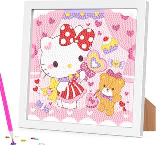Climberty Charming Hello Kitty Diamond Art Kit for Kids and Adults