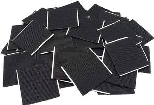 PRANSUNITA Square Tile Gripper Self Adhesive Heavy Bond Hook Tape – Size 2 x 2 inch (50 mm)