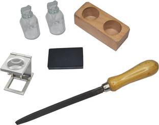 Luxuro Gold Testing Kit with Eyeglass 10x for Checking Gold Purity kit (set of Tools)