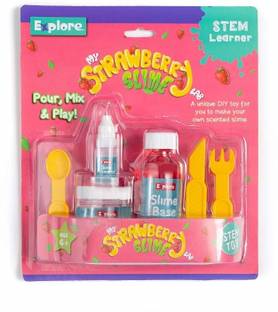 giftsrus Strawberry Slime Making Toy DIY Kit - Scented Slime by Stem Learner