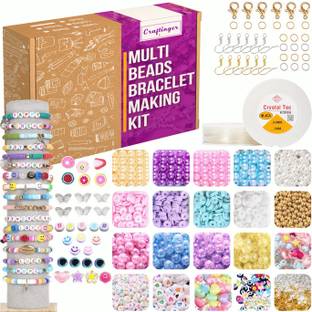 Craftinger Multi Beads for Jeweller,y Making Kit Colorful Beads Set for Kids DIY Craft Kit