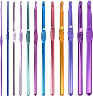 PIDDI Aluminum Crochet Hooks Knitting Needles Set