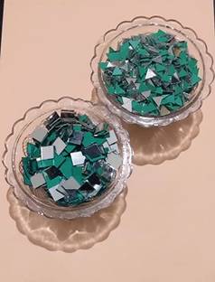 Ranuja Mirror kit for Craft Work(Total-200 Pcs 100 Pcs of Each Shape)+ Free glueCone