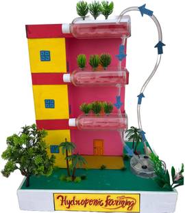 komodo craft Hydroponic Farming Working Model DIY Kit for Students | 3D Science Project