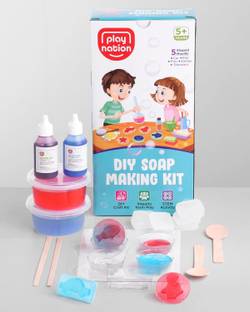 Play Nation Premium Bubble DIY Soap Making Art & Craft Kit for Kids | Science Experiment Kit