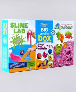 zokato 3 in 1 Big Creative Box Do It Yourself Slime Kit