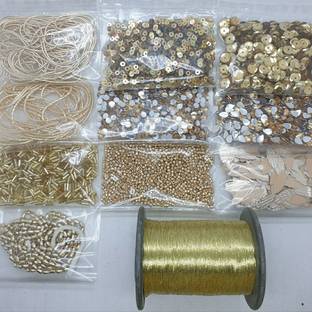 SK ART GALLERY AARI WORK MATERIAL KIT FOR HAND EMBROIDERY 11 ITEMS.