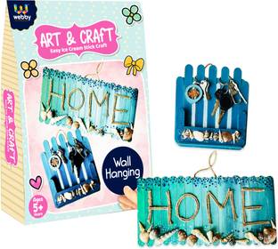 Webby DIY Art and Craft Wall Hanging Build and Paint Activity Kit Return Gift for Kids