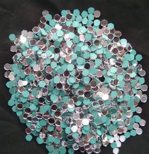 Atifa 2400 PIECES 6MM ROUND SHAPE MIRROR FOR CRAFT [250 GRAM]