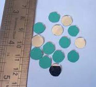MiiArt Round Shape Mirror for Embroidery & Craft Purpose(Size-1 cm,Small) Pack of 200 pcs. (Small)
