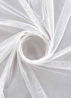 Hunny - Bunch Maharani Dyeable Nylon Net Fabric(Width-58 Inch:Color- White)(Pack of 2 Metres)