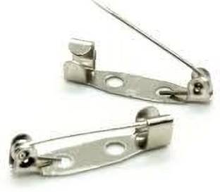 Crafts Haveli Brooch Pins of 20MM in Pack 100 Pcs of Metal Brooch Pin for DIY Craft Making