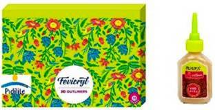 फिदी फ्रेश Fabric & Multi-Surface 3D Outliners Colours Pack (10 U)