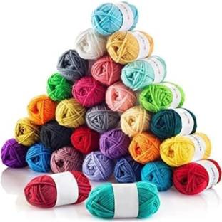 Waaome ® ( 24/PCS ) Random Colors - Wool Ball Hand Knitting Yarn/Crochet Hook Yarn(B23)