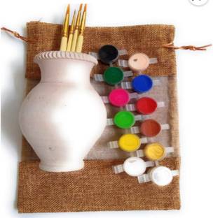 90 Degree Raw Pot Making Painting Kit DIY Art and Craft Kit for Kids