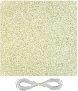 REGLET 4 MM, 5800 DIY Off White Pearl Beads for Bracelet Making | 200 Grams