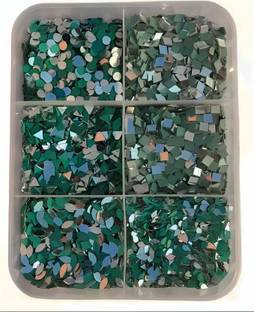 Ranuja 6 Shape Mirror kit for Craft Work(600+ Pcs 100 Pcs of Each Shape)+Free Cone