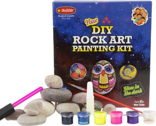 ARTIGGLE DIY Rock art painting Kit ,Creative Indoor Art Craft Kit