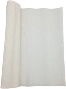 3A Featuretail White 8ft Length/20in Width Crepe Paper Roll/Wrinkled Paper for Flower Making, Bouquet Wrapping and Craft