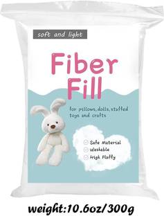 PICKKART Polyester Fiber, High Resilience Fill Fiber, Stuffing for Pillow, 300g