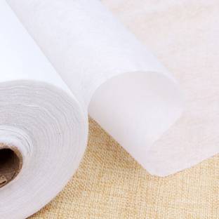 Hunny - Bunch Fusible Interfacing- Non-Woven Interlining Fuisng(Width-40 Inch/2 Meters)(White)