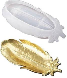 BanteyBanatey Resin Art Silicone Casting Mould Epoxy Mold Silicone Feather Trinket Tray