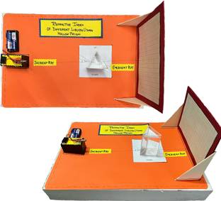 komodo craft Refractive Index Experiment Kit – DIY Science Kit Hollow Prism & Laser Circuit