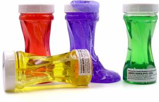 Aditi Toys Neon Slime Kit Soft Non-Toxic For Boys Girls 5+ Age Each 150ml (Pack of 4)