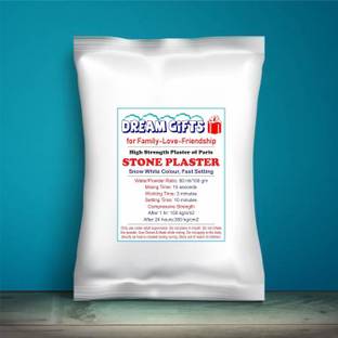 Dream Gifts High Strength Plaster of Paris / Stone Powder (Snow White, Fast Setting) 450 Gms